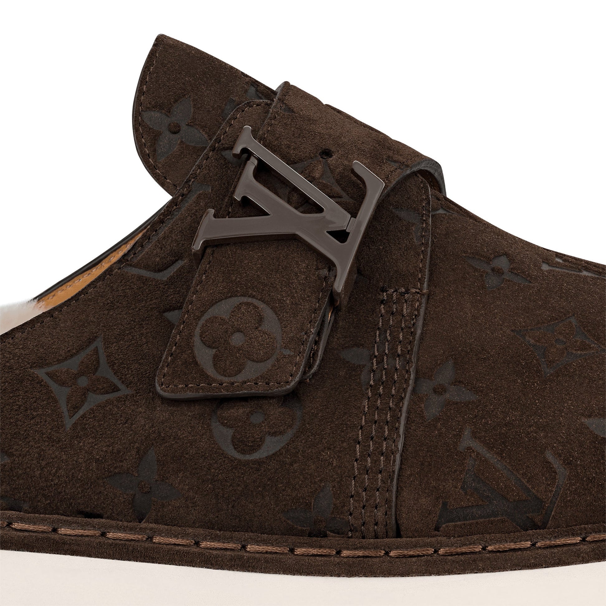 LOUIS VUITTON EASY FUR LINING MONOGRAM MULES