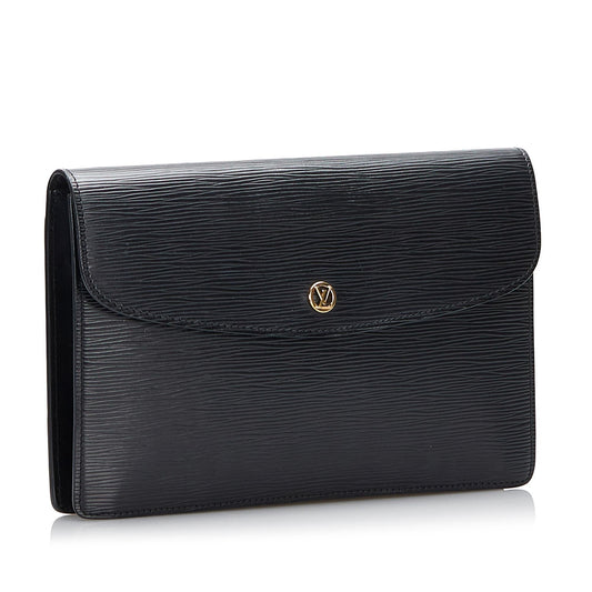 Louis Vuitton Epi Montaigne Clutch (SHG-iTS5fr)