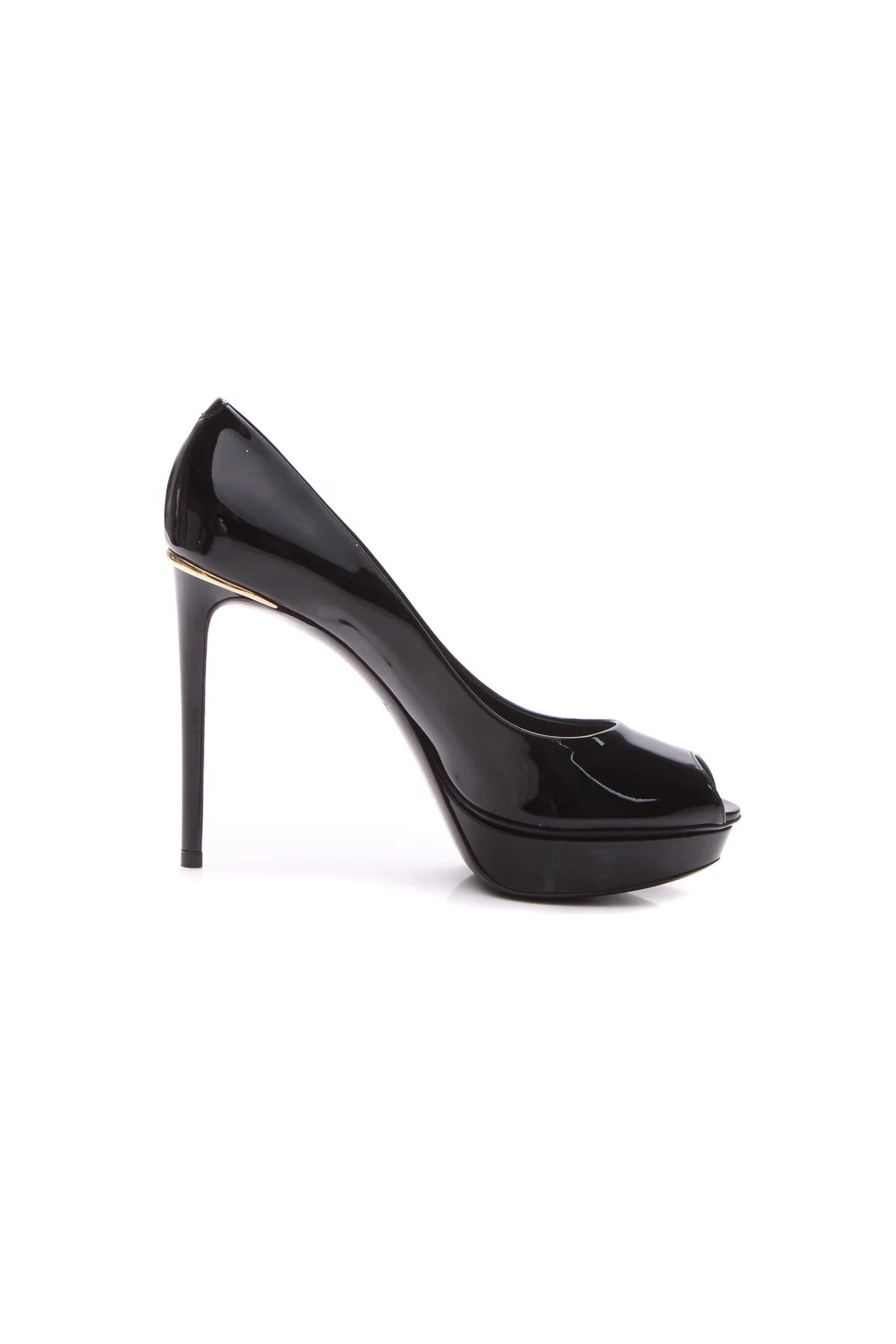 LOUIS VUITTON EYELINE PEEP TOE PLATFORM PUMPS