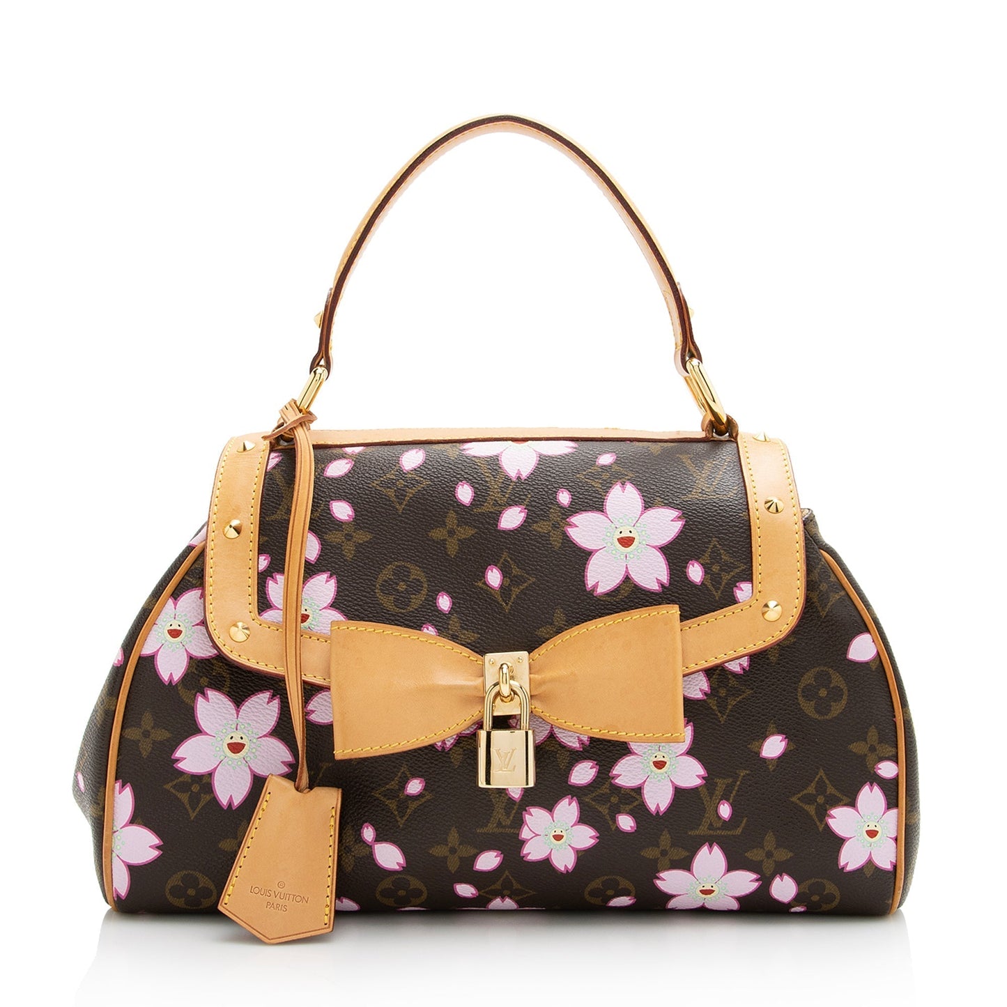 Louis Vuitton Limited Edition Cherry Blossom Sac Retro Satchel (SHF-22743)