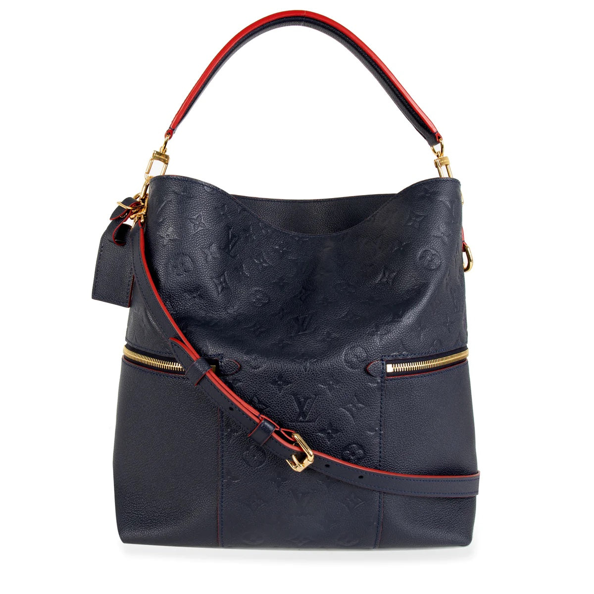 Luxury Women's Handbag | LOUIS VUITTON MONOGRAM EMPREINTE MÉLIE BAG MARINE ROUGE