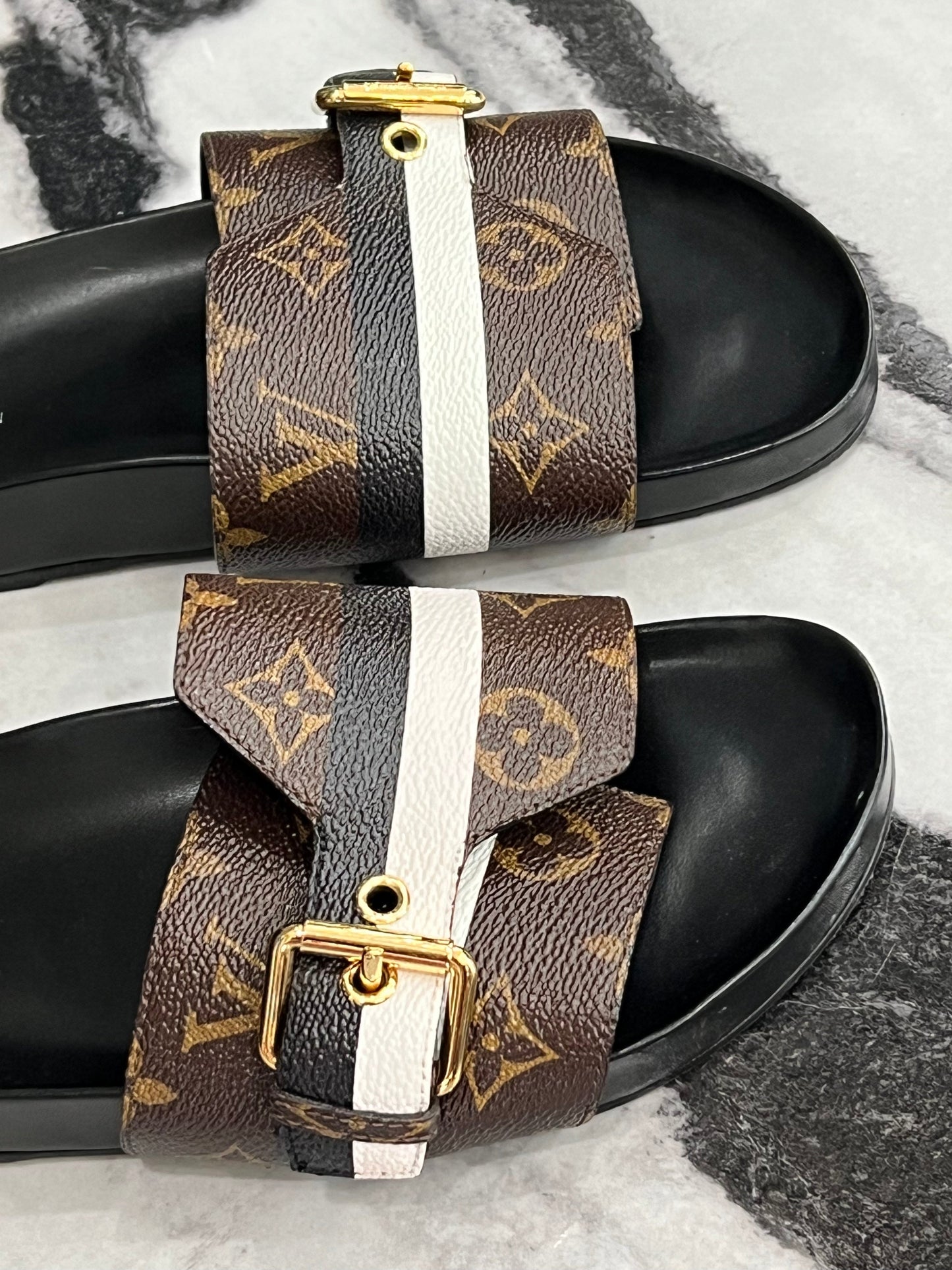 Luxury Women's Handbag | LOUIS VUITTON MONOGRAM SLIDES