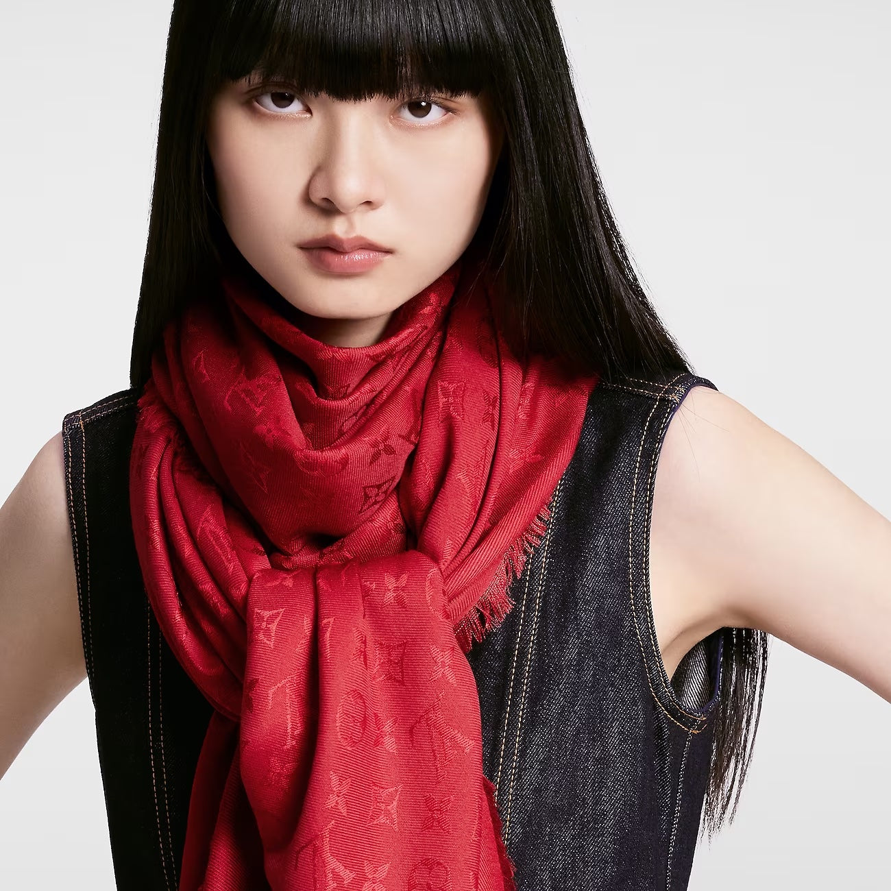 Luxury Women's Handbag | LOUIS VUITTON MONOGRAM CLASSIC SILK WOOL SHAWL