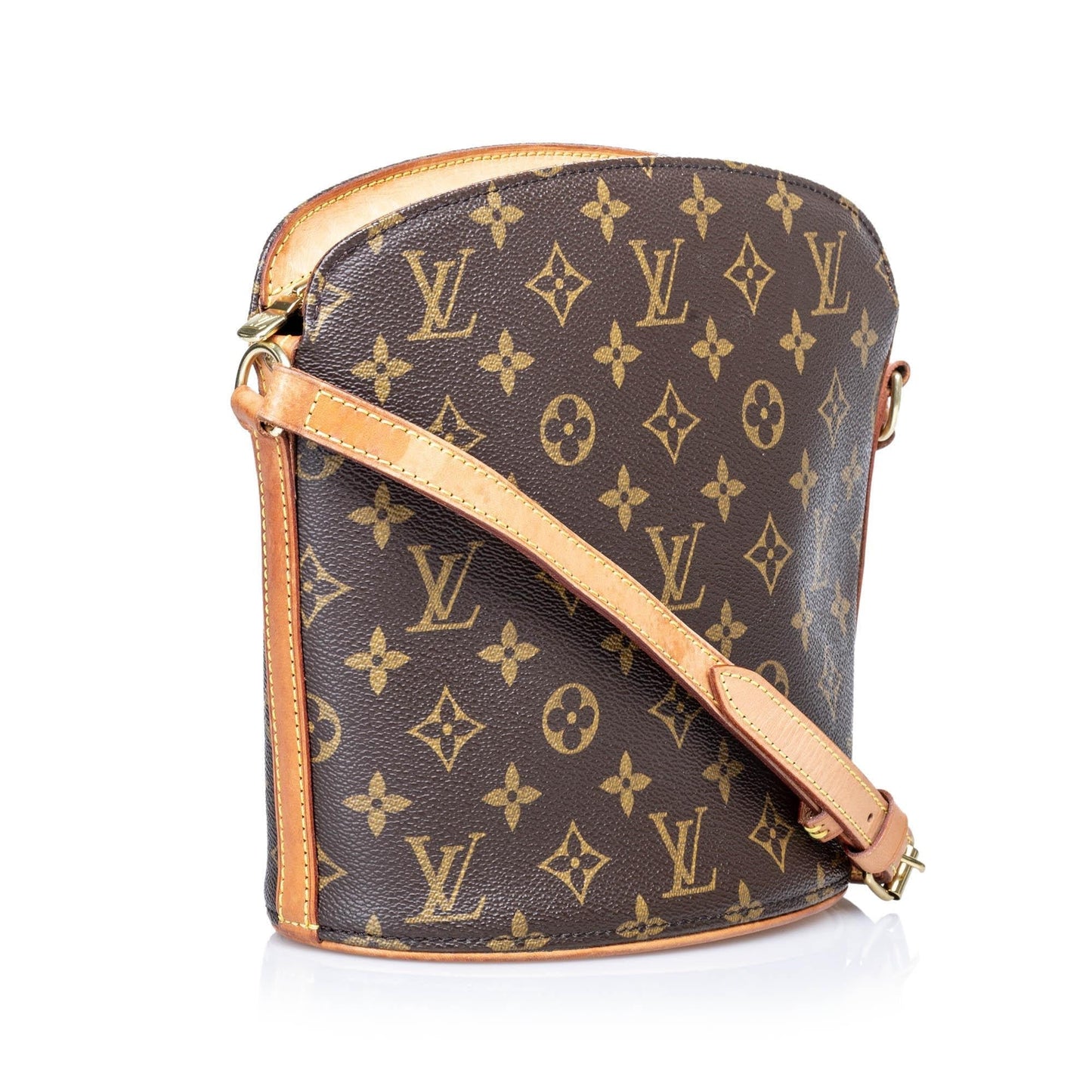 Louis Vuitton Monogram Canvas Drouot Shoulder Bag (SHG-28322)