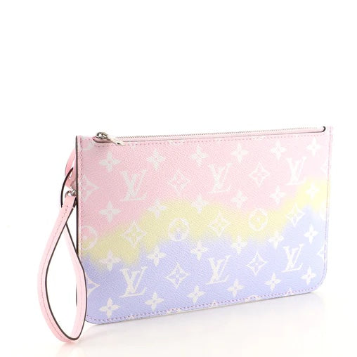 Luxury Women's Tote Bag | LOUIS VUITTON MONOGRAM ESCALE NEVERFULL POCHETTE PASTEL
