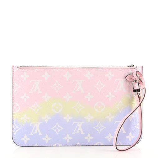 Luxury Women's Tote Bag | LOUIS VUITTON MONOGRAM ESCALE NEVERFULL POCHETTE PASTEL