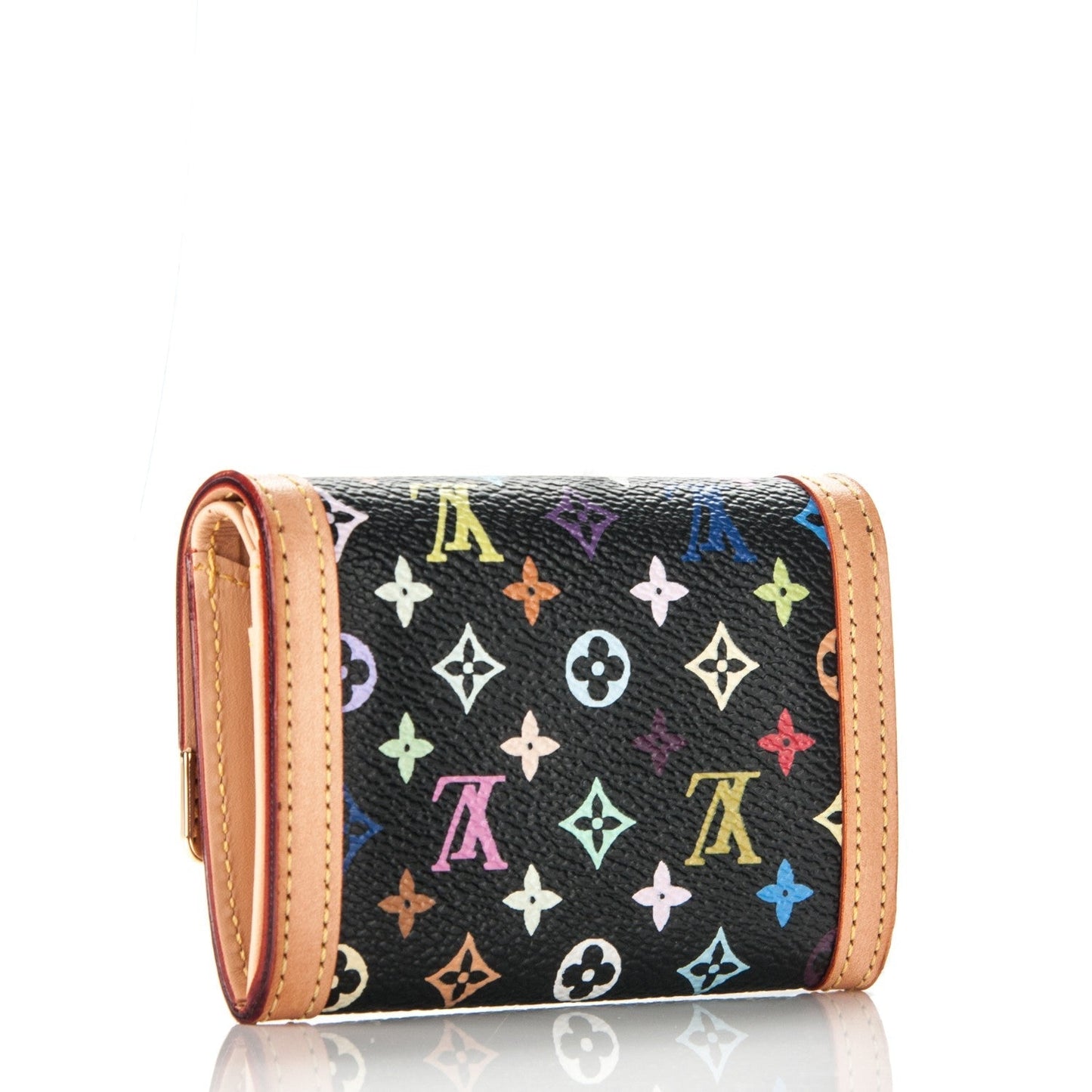 Luxury Women's Handbag | LOUIS VUITTON MULTICOLOR MONOGRAM PORTE MONNAIE PLAT