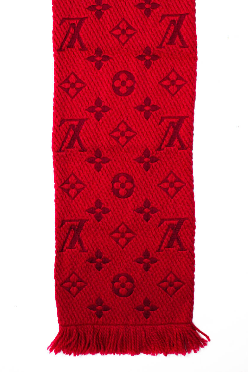 LOUIS VUITTON ESCHARP WOOL BLEND MONOGRAM SCARF