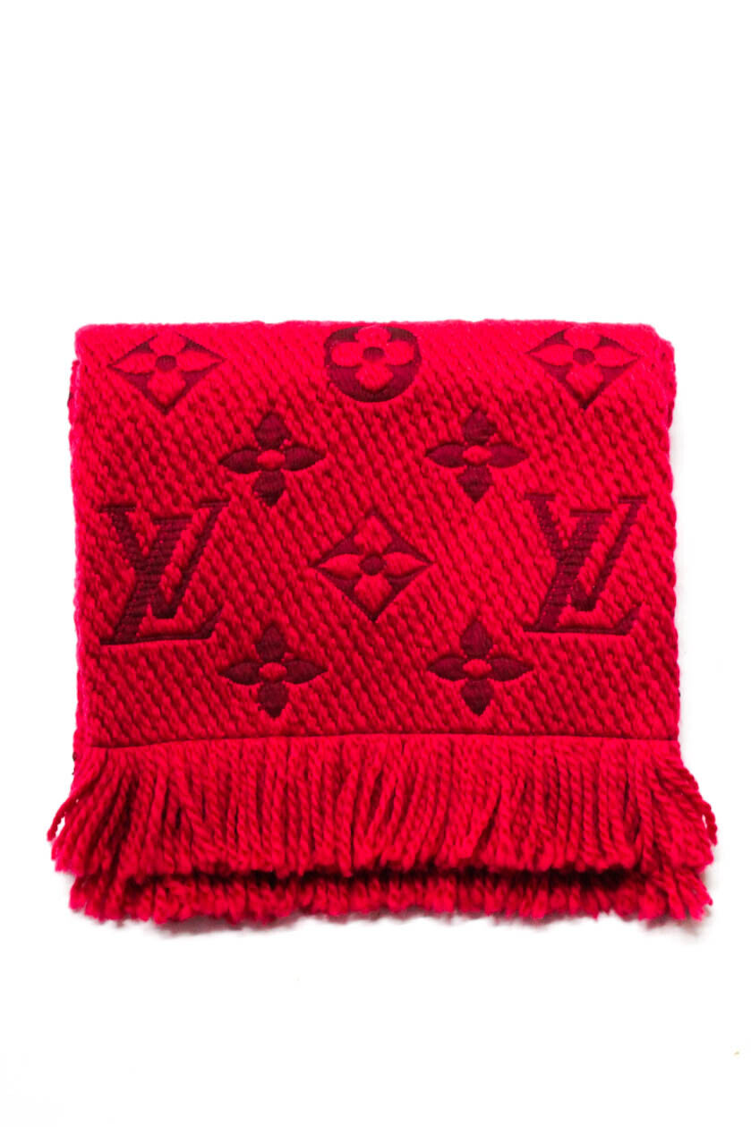 LOUIS VUITTON ESCHARP WOOL BLEND MONOGRAM SCARF
