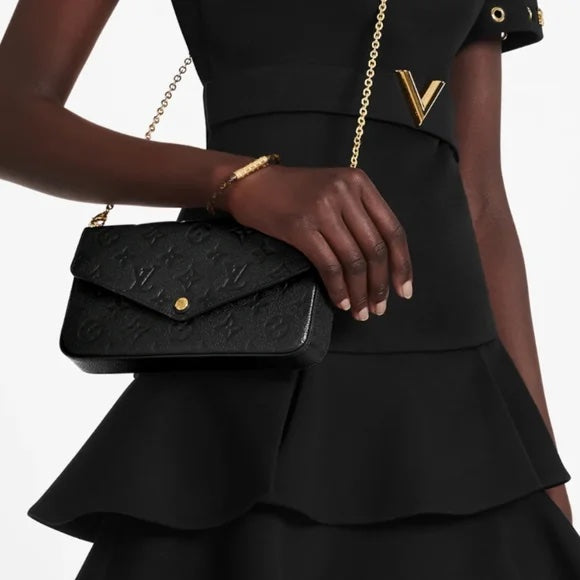 Luxury Women's Handbag | LOUIS VUITTON MONOGRAM EMPREINTE LEATHER FÉLICIE CHAIN BAG