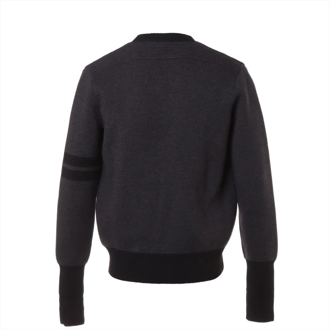 LOUIS VUITTON FRAGMENT LOGO WOOL CARDIGAN