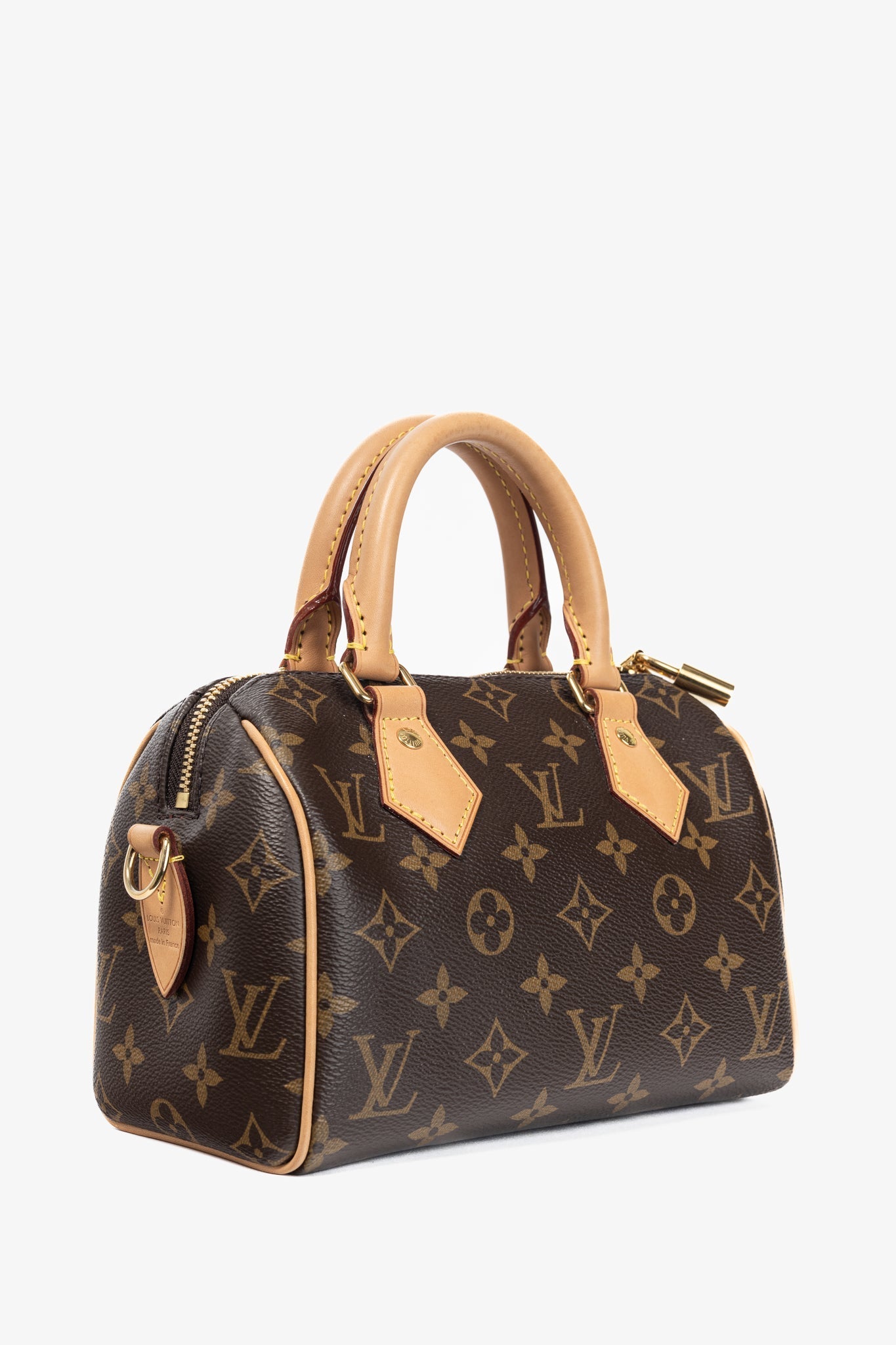 Louis Vuitton Bandouliere 20 Monogram Canvas Handbag with Fuchsia Strap