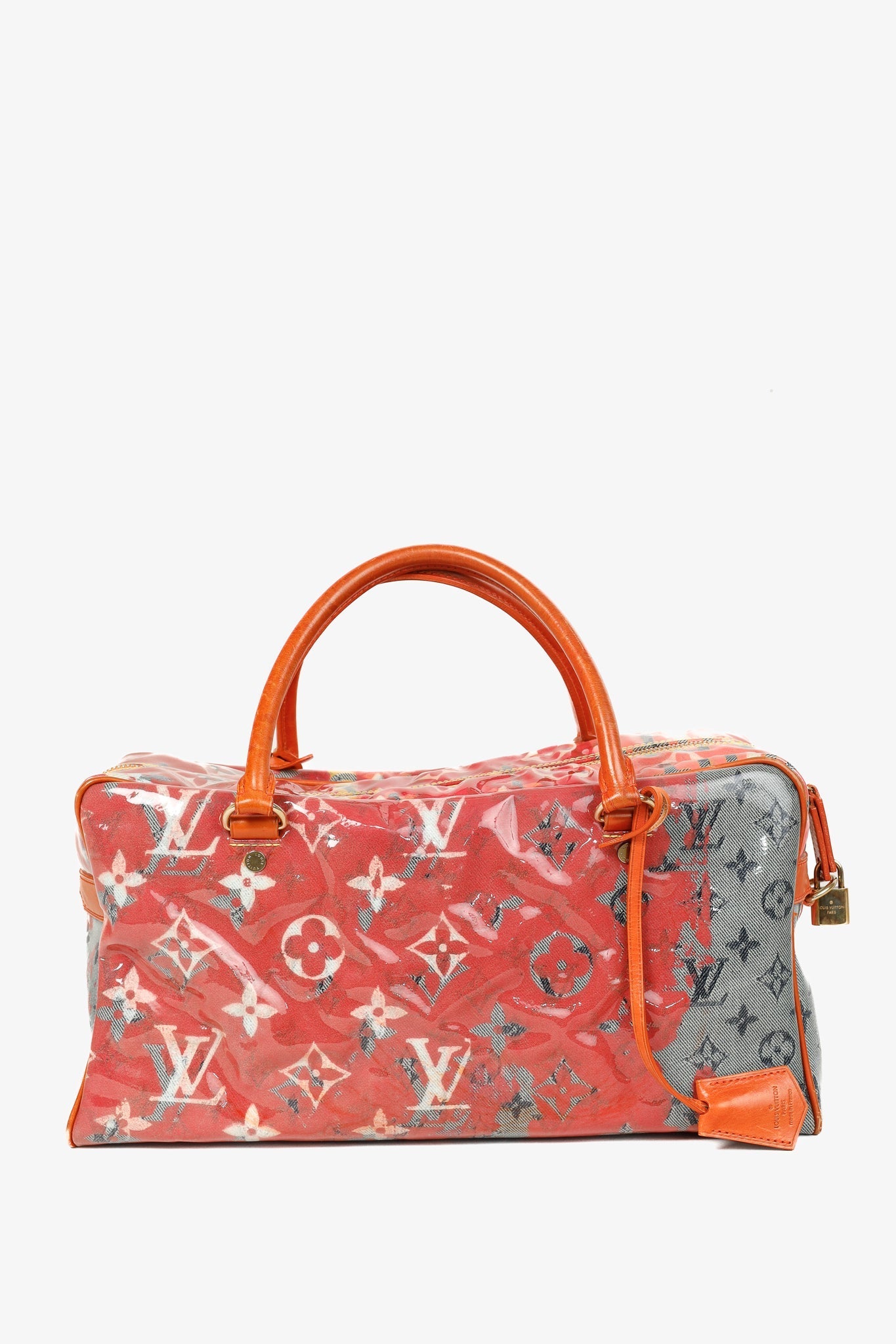 Louis Vuitton x Richard Prince SS/08 Runway Weekender PM Pink Monogram Pulp Bag