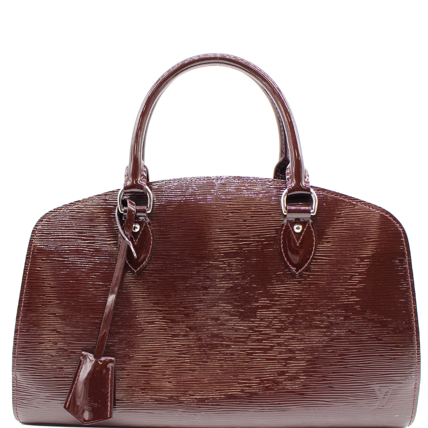 LOUIS VUITTON ELECTRIC PONT NEUF PM EPI LEATHER SATCHEL BAG