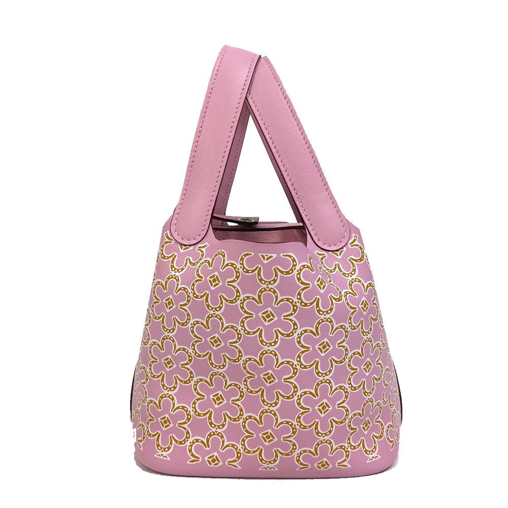 HERMES Handbag Swift pink Picotin Lock Micro Micro 14 Women