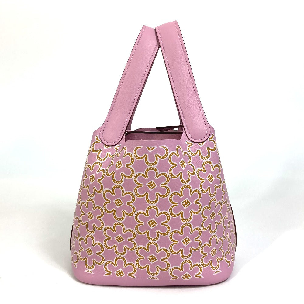 HERMES Handbag Swift pink Picotin Lock Micro Micro 14 Women