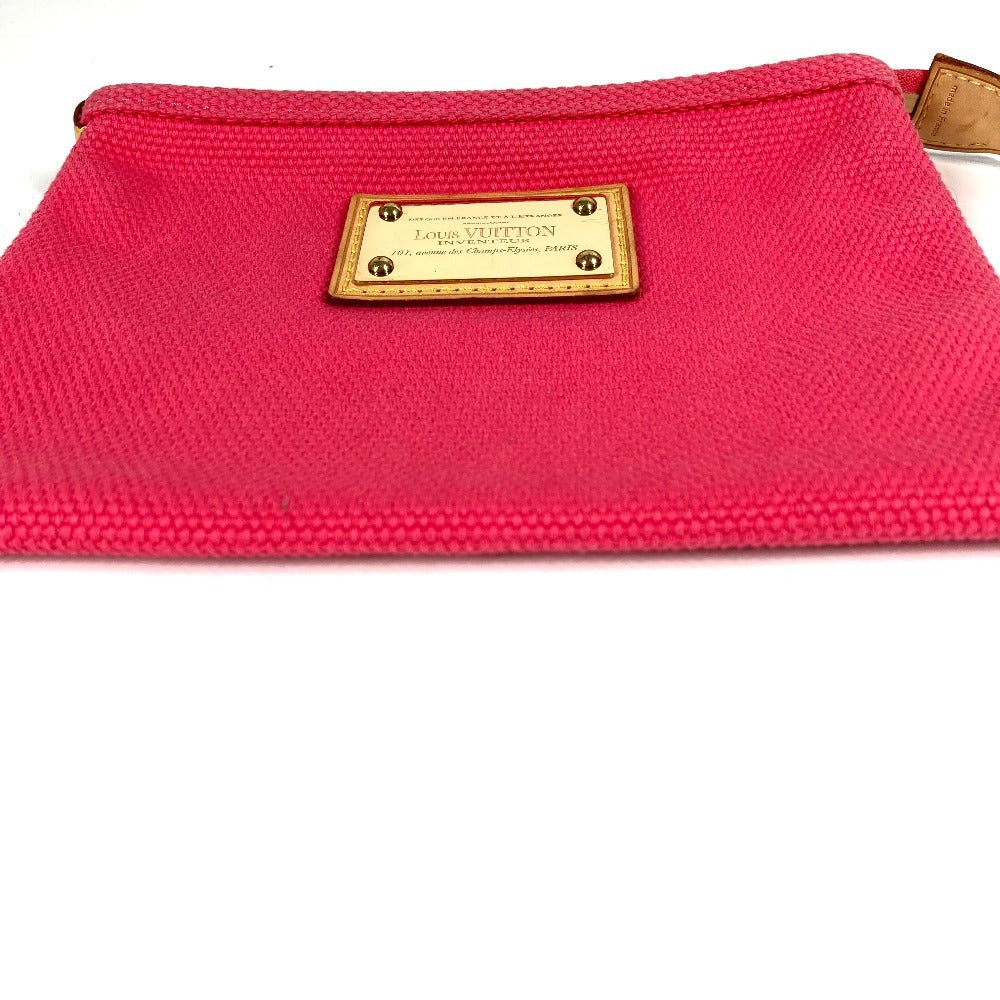 LOUIS VUITTON Pouch canvas pink Antigua Pochette Flat PM Pochette Flat PM