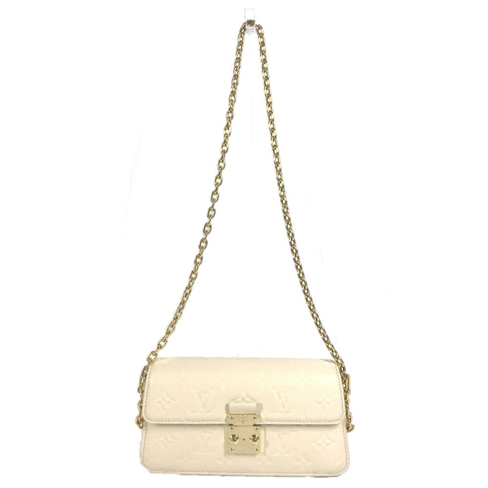 LOUIS VUITTON Shoulder Bag Monogram Ann Platt Leather beige Monogram Ann Platt Wallet on Chain Metis Women