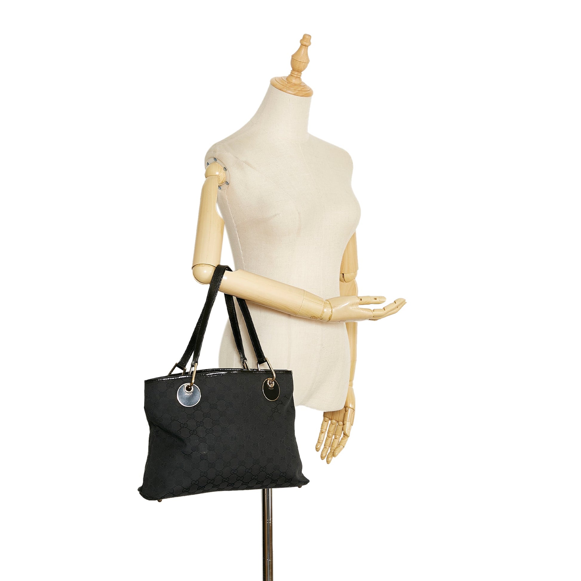 Gucci Leather Canvas Tote Style 41