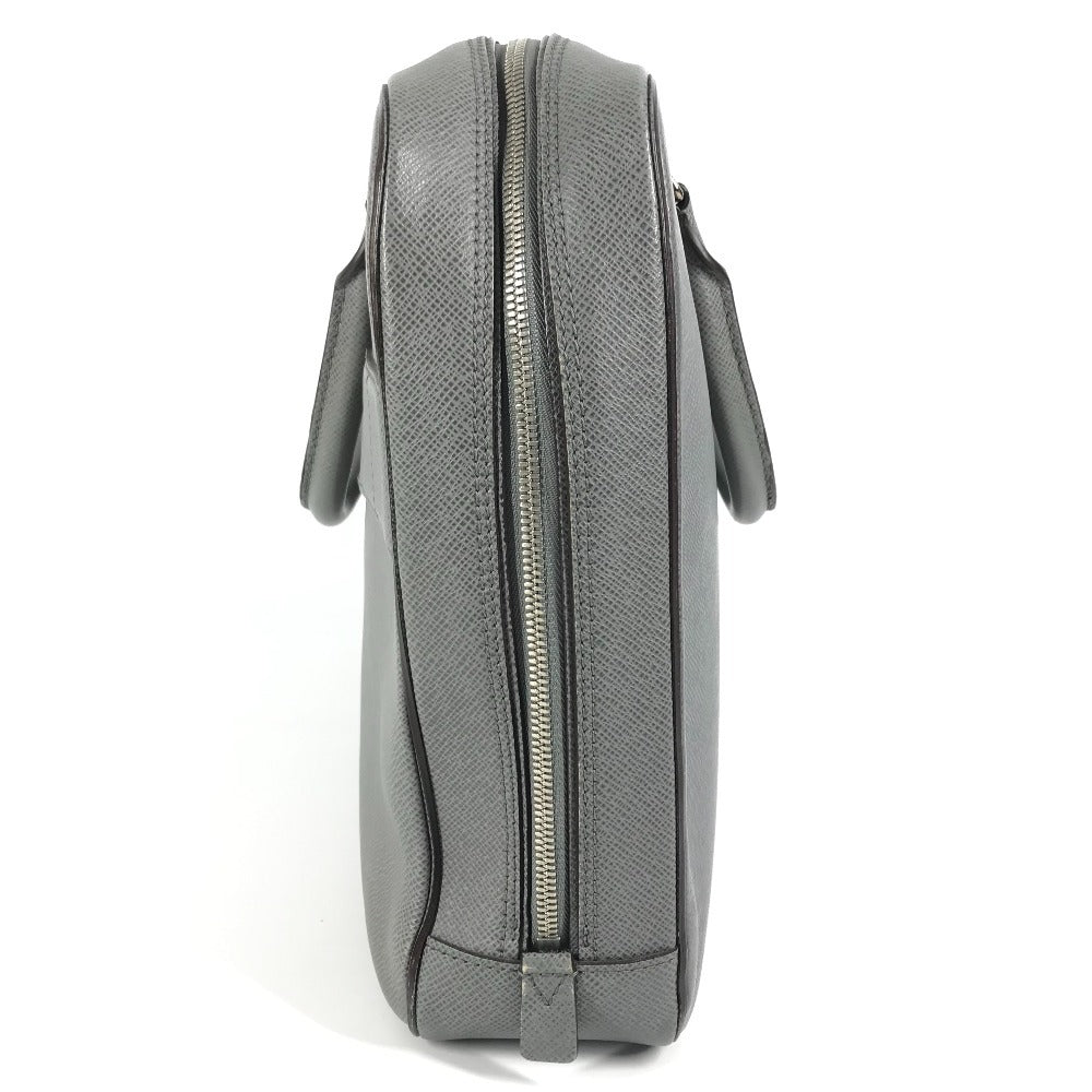 LOUIS VUITTON Business bag Taiga Leather gray Taiga Neo Igor mens