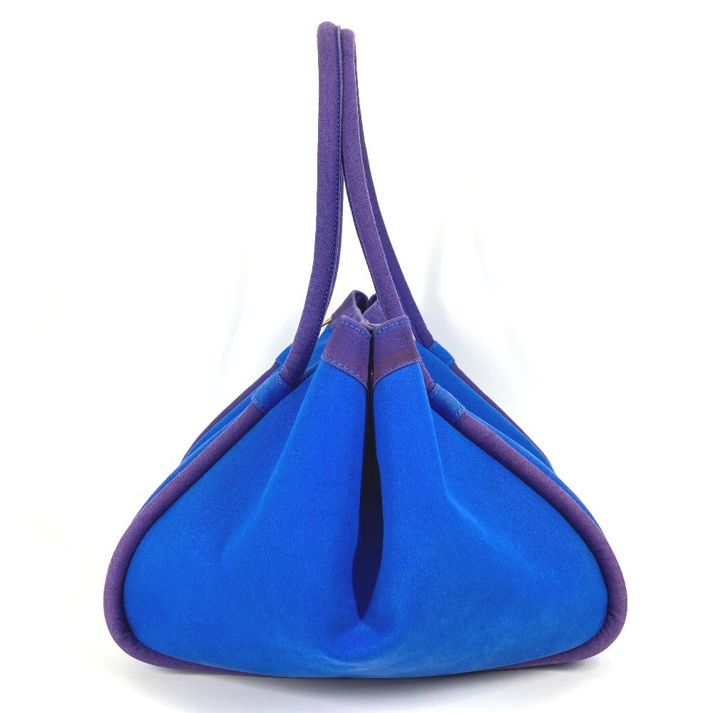 HERMES Handbag canvas blue With porch Sac Baga GM Sac Baga GM