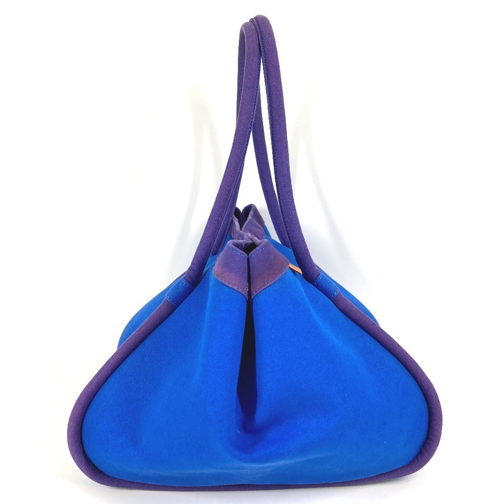 HERMES Handbag canvas blue With porch Sac Baga GM Sac Baga GM