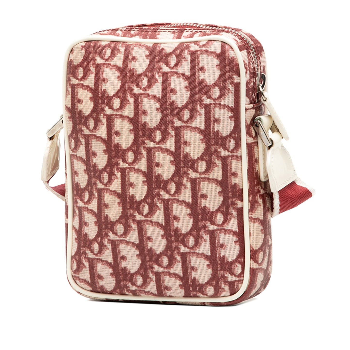 Red Dior Oblique Trotter Coated Canvas No.2 Crossbody