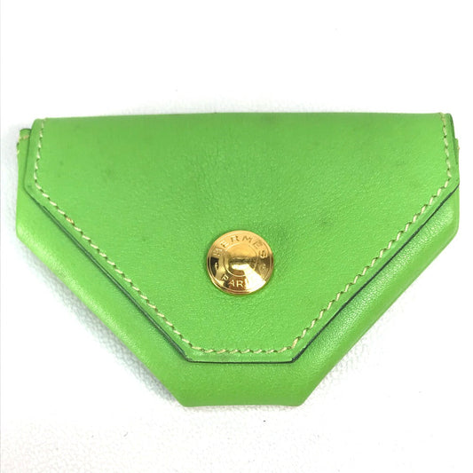 HERMES Coin case Vaux Swift Light green Le van Cator