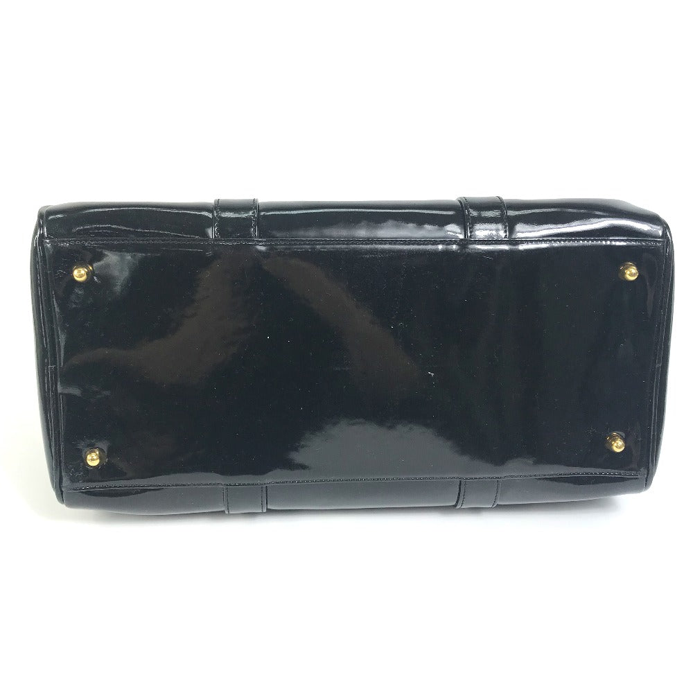 CHANEL Boston Duffel bag enamel black CC COCO Mark Women d