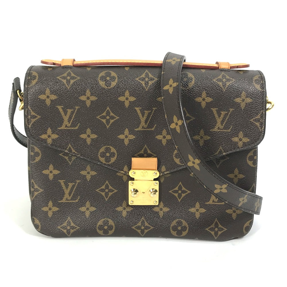 LOUIS VUITTON Handbag Monogram canvas Brown Monogram Pochette Metis MM Women