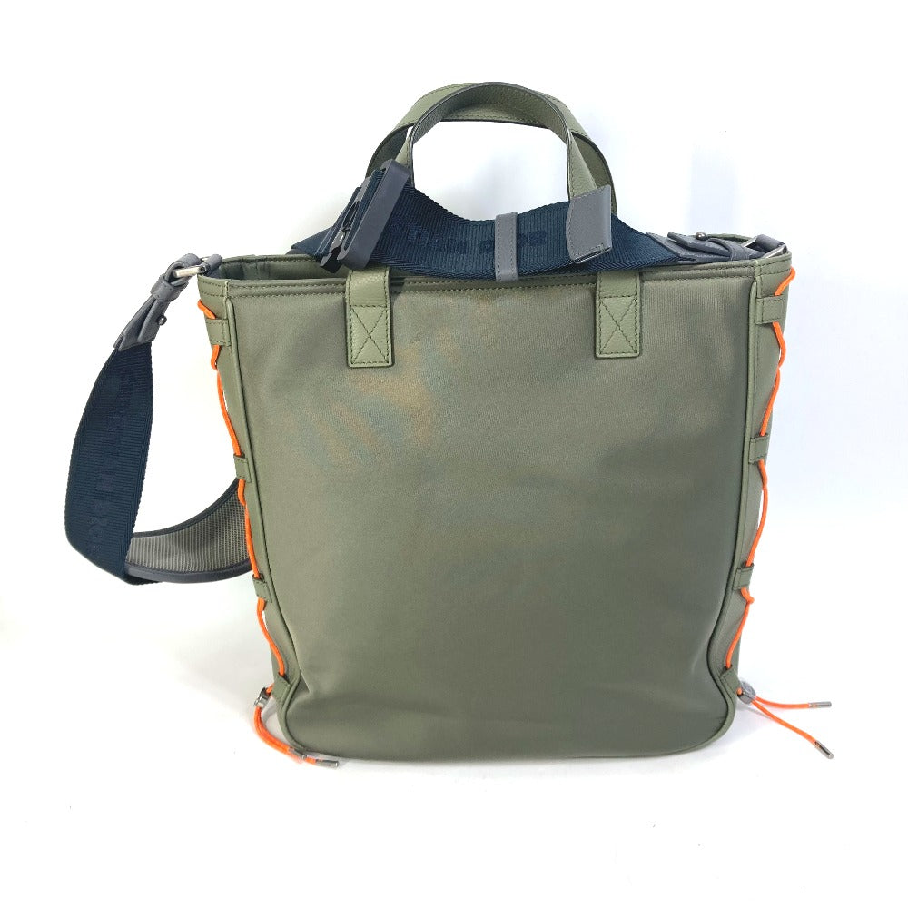 Dior Tote Bag 1ADSH198USF Nylon, Leather khaki sacai sacai collaboration Saddle bag mens