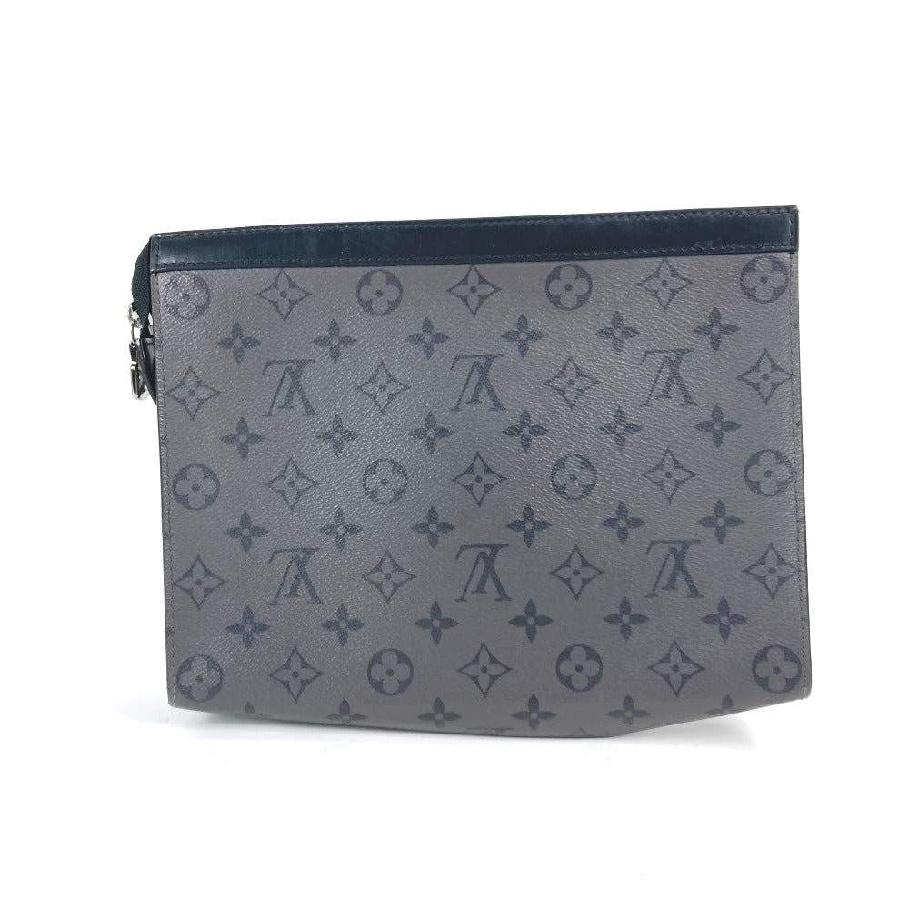 Designer Women's Crossbody Bag | LOUIS VUITTON Clutch bag Monogram Eclipse Canvas gray Monogram Eclipse Reverse Pochette Voyage mens