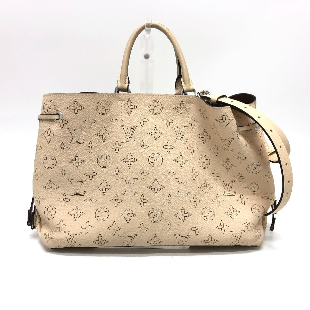LOUIS VUITTON Tote Bag Calf leather SilverMetal Mahina Bella