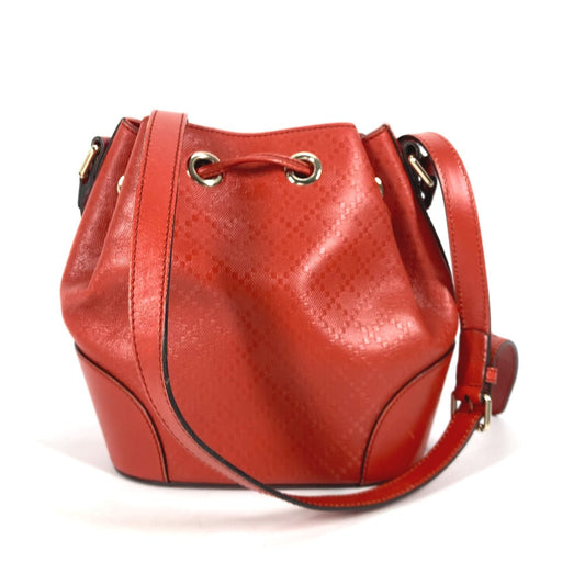 GUCCI Shoulder Bag 354229 leather Orange type purse Diamante Women