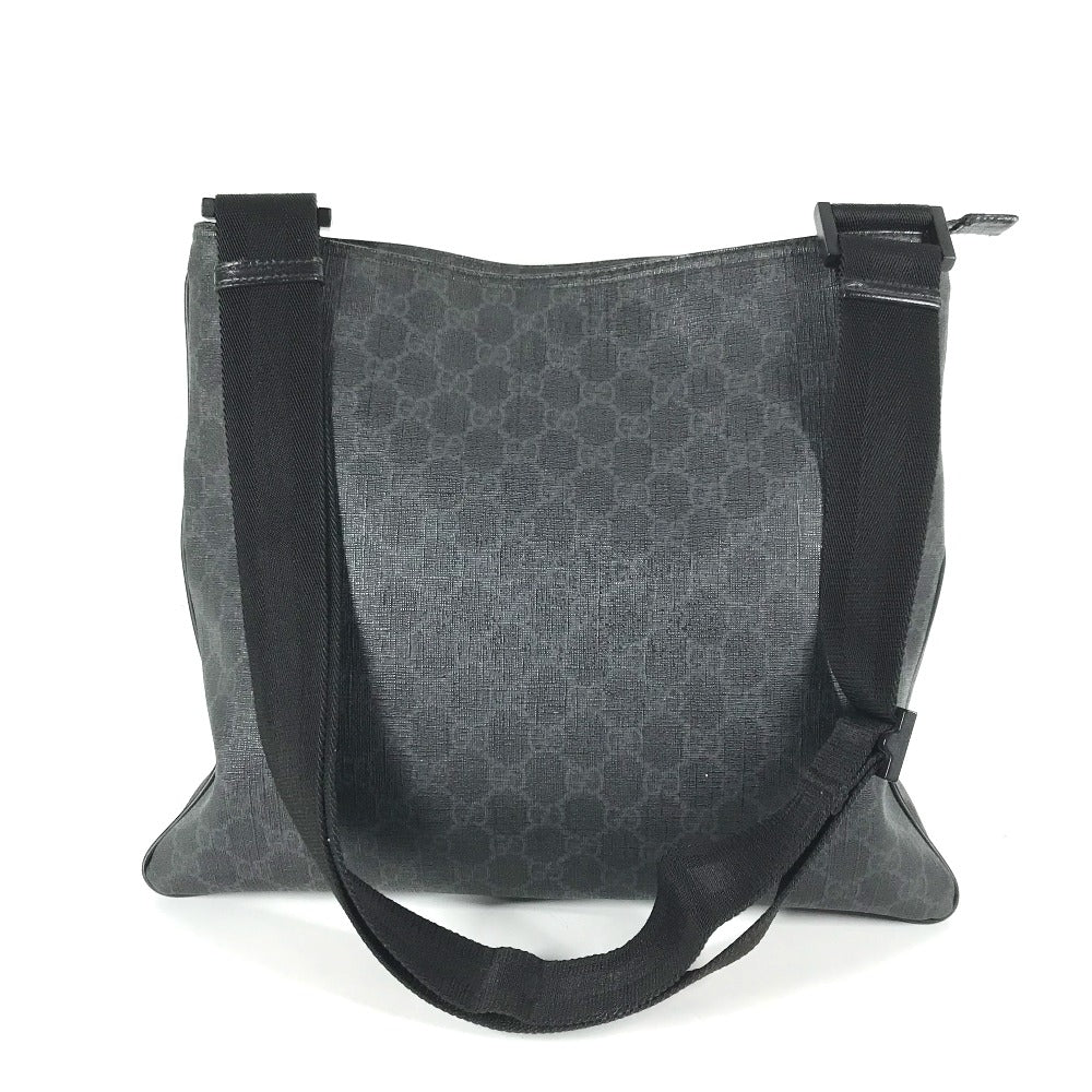 GUCCI Shoulder Bag 162904 GG Supreme Canvas black GG Supreme flat mens