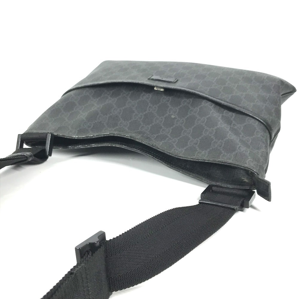 GUCCI Shoulder Bag 162904 GG Supreme Canvas black GG Supreme flat mens