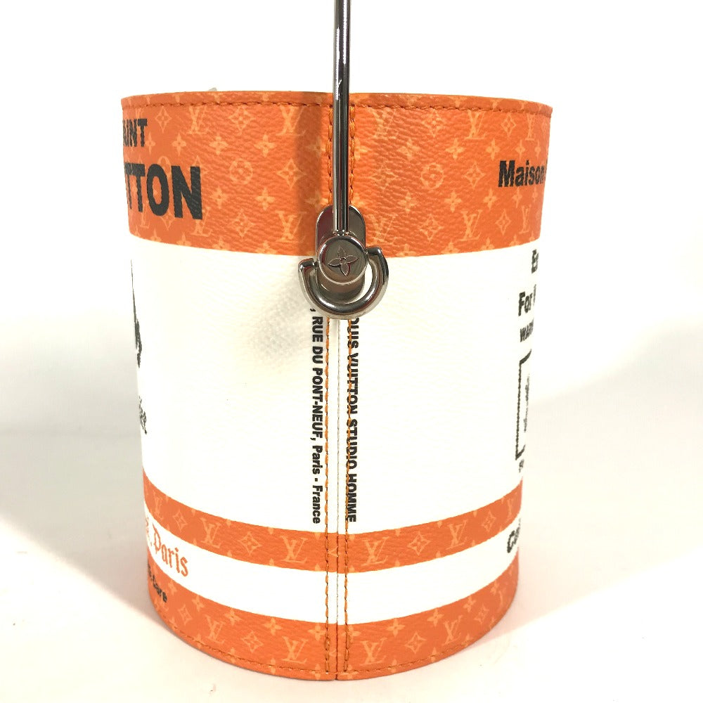 LOUIS VUITTON Shoulder Bag leather Orange Handbag bag LV paint can