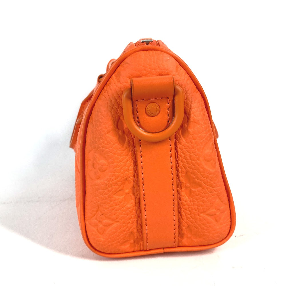 LOUIS VUITTON Handbag M20930 Taurillon Clemence Leather Orange Monogram Keepall bandouliere25