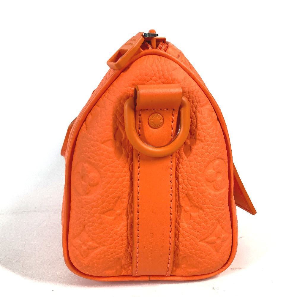 LOUIS VUITTON Handbag M20930 Taurillon Clemence Leather Orange Monogram Keepall bandouliere25