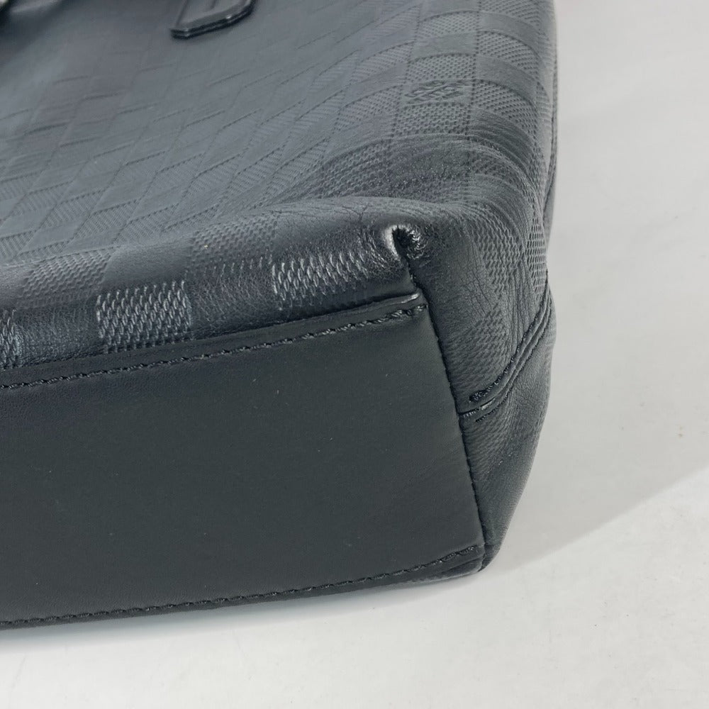 LOUIS VUITTON Business bag N41561 Damier Anfini Leather black Damier Anfini Daily Tote