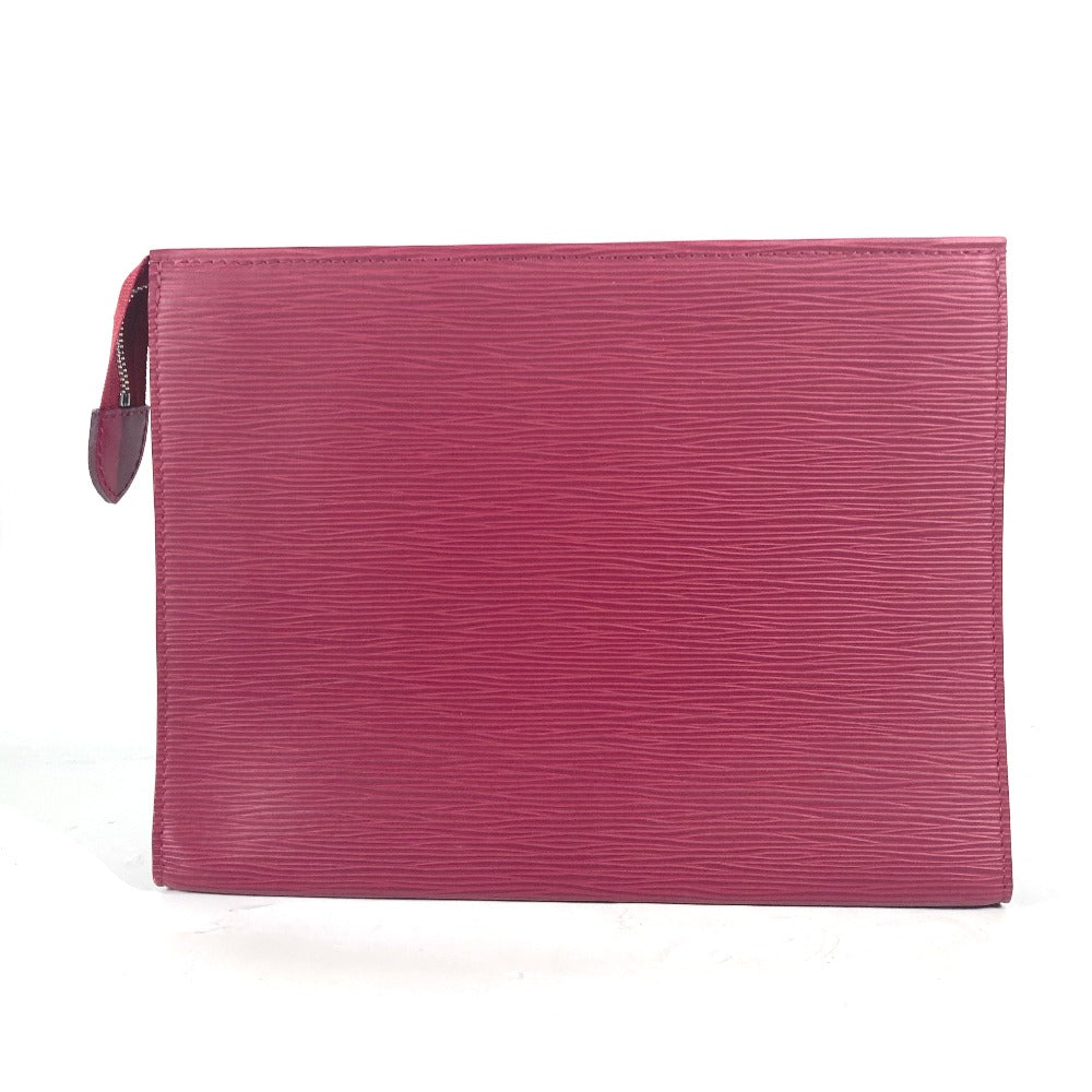 LOUIS VUITTON Clutch bag Epi Leather Red Epi posh toilette 26 unisex(Unisex)
