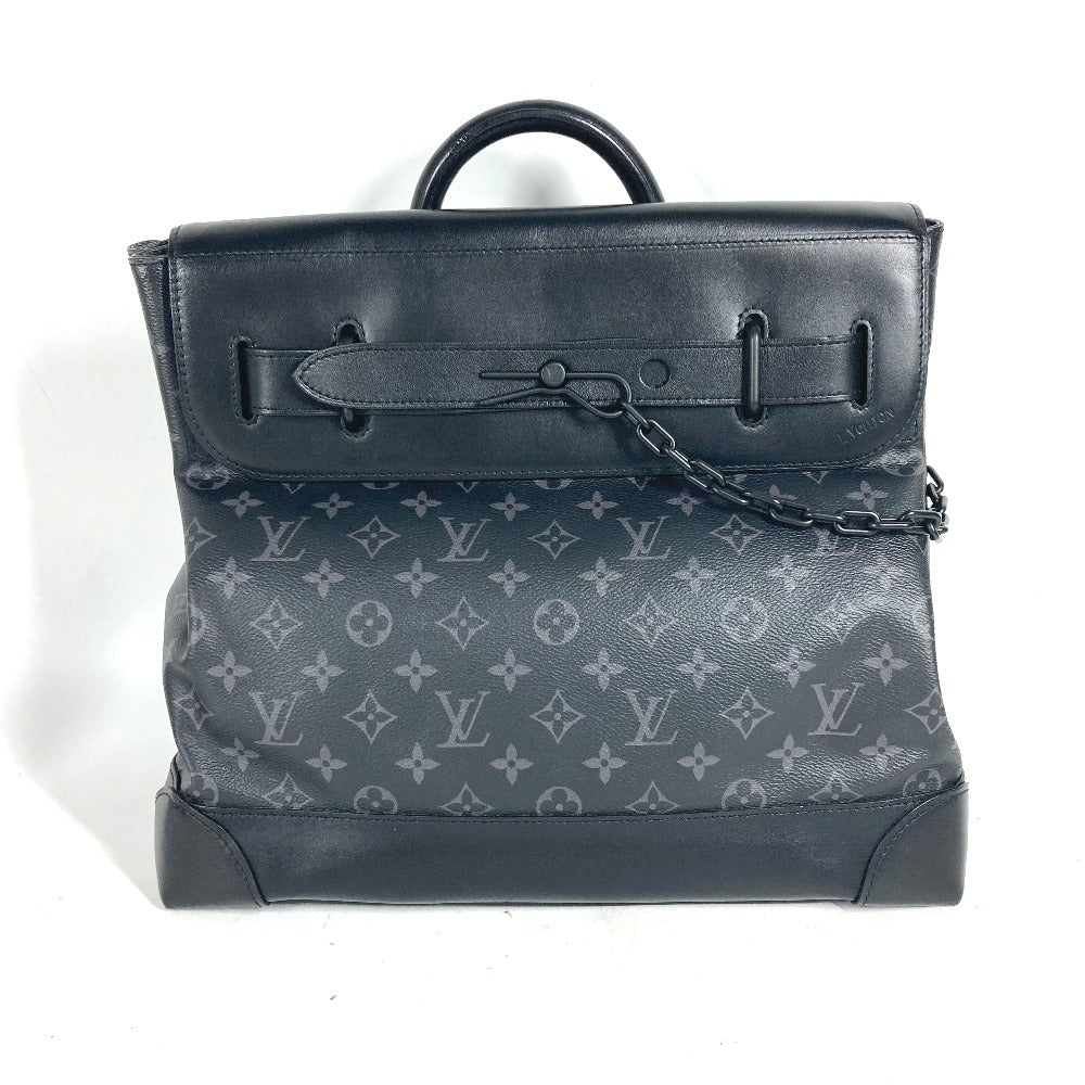 LOUIS VUITTON Handbag Monogram Eclipse Canvas black Monogram Eclipse Steamer PM mens