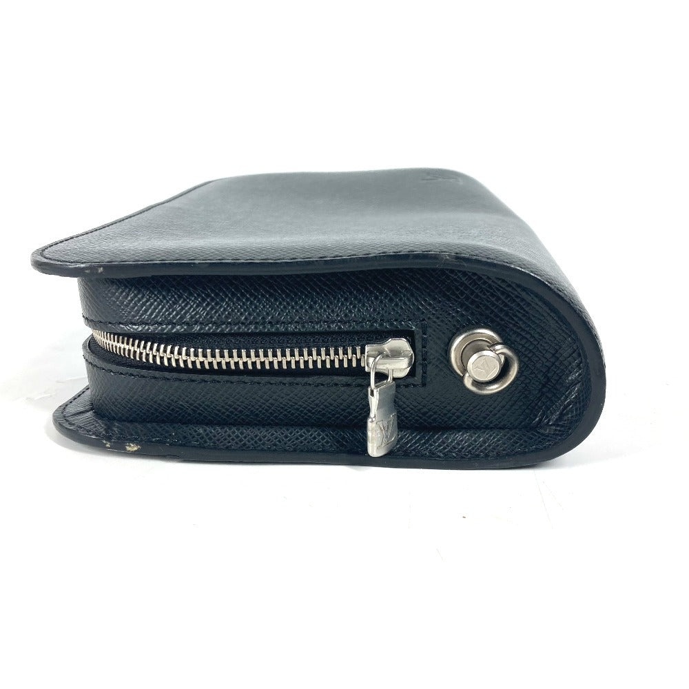 LOUIS VUITTON business bag M30182 Taiga Leather black Taiga Baikal mens