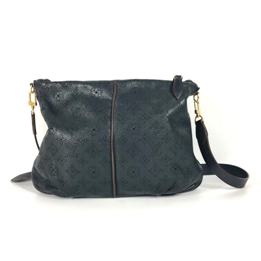LOUIS VUITTON Shoulder Bag monogram mahina leather black Monogram Mahina Selene MM