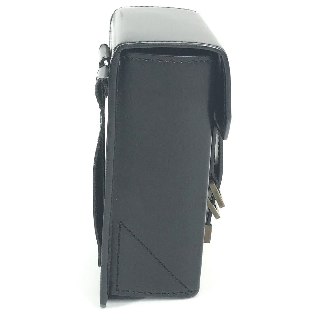 LOUIS VUITTON Pouch leather black Liege line Pister