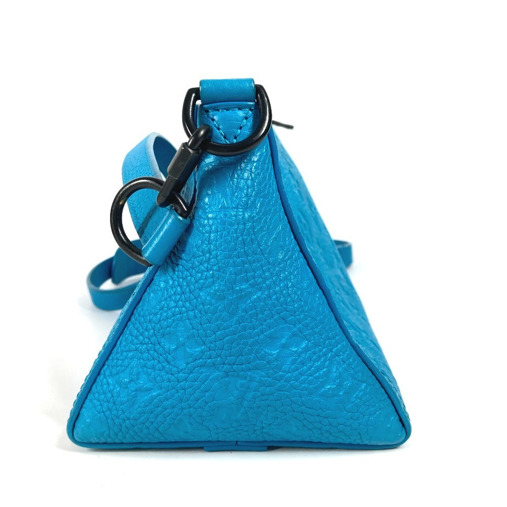 LOUIS VUITTON Shoulder Bag Monogram Ann Platt Leather blue Monogram Ann Platt Triangle Messenger