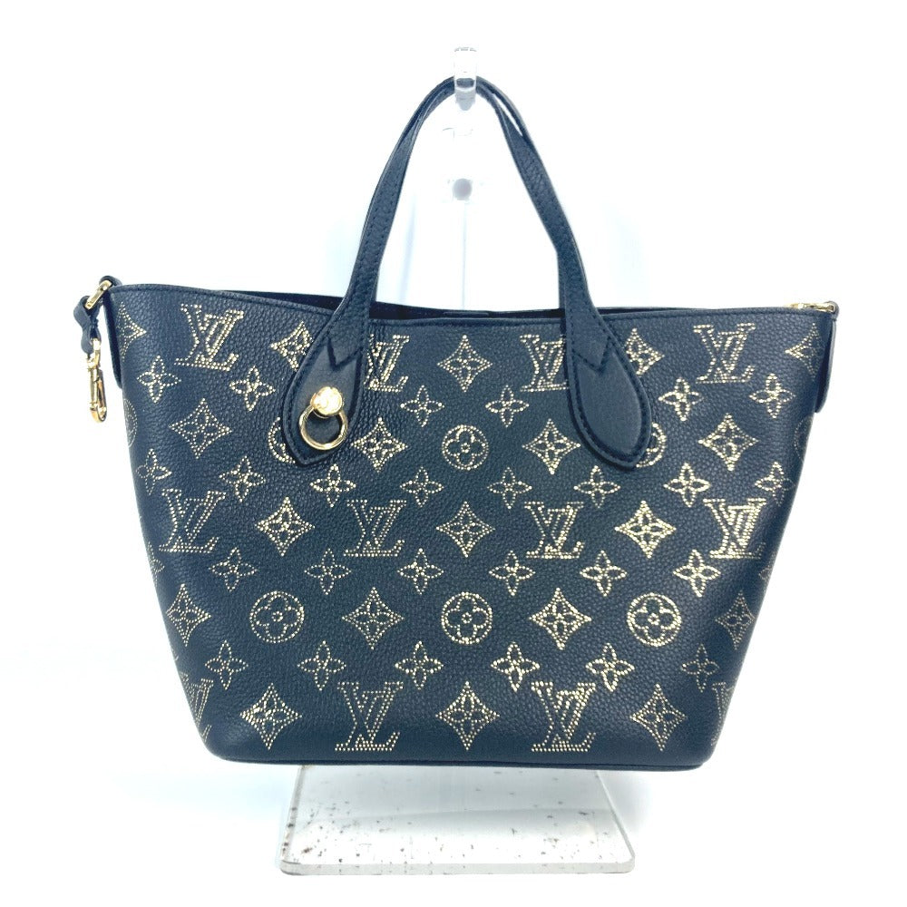 LOUIS VUITTON Shoulder Bag monogram mahina leather black Monogram Mahina Blossom PM Women