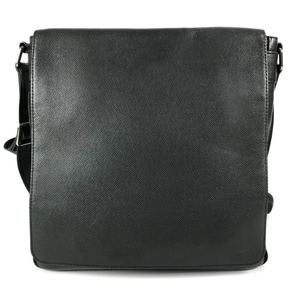LOUIS VUITTON Shoulder Bag Taiga Leather black Taiga Milo unisex(Unisex)