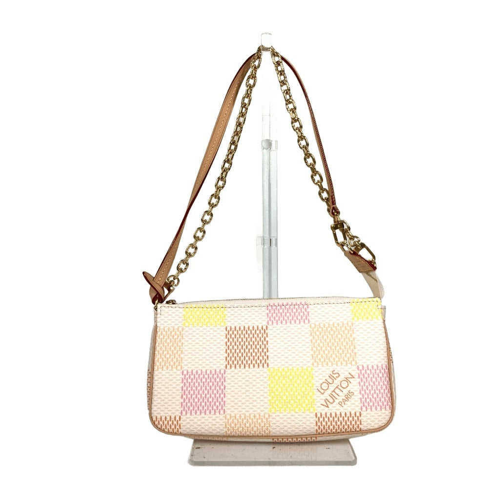 LOUIS VUITTON Shoulder Bag Damier canvas pink Damiericious Pochette Accessoires Women