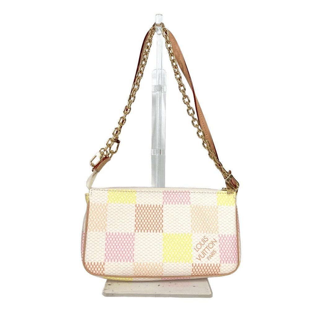 LOUIS VUITTON Shoulder Bag Damier canvas pink Damiericious Pochette Accessoires Women